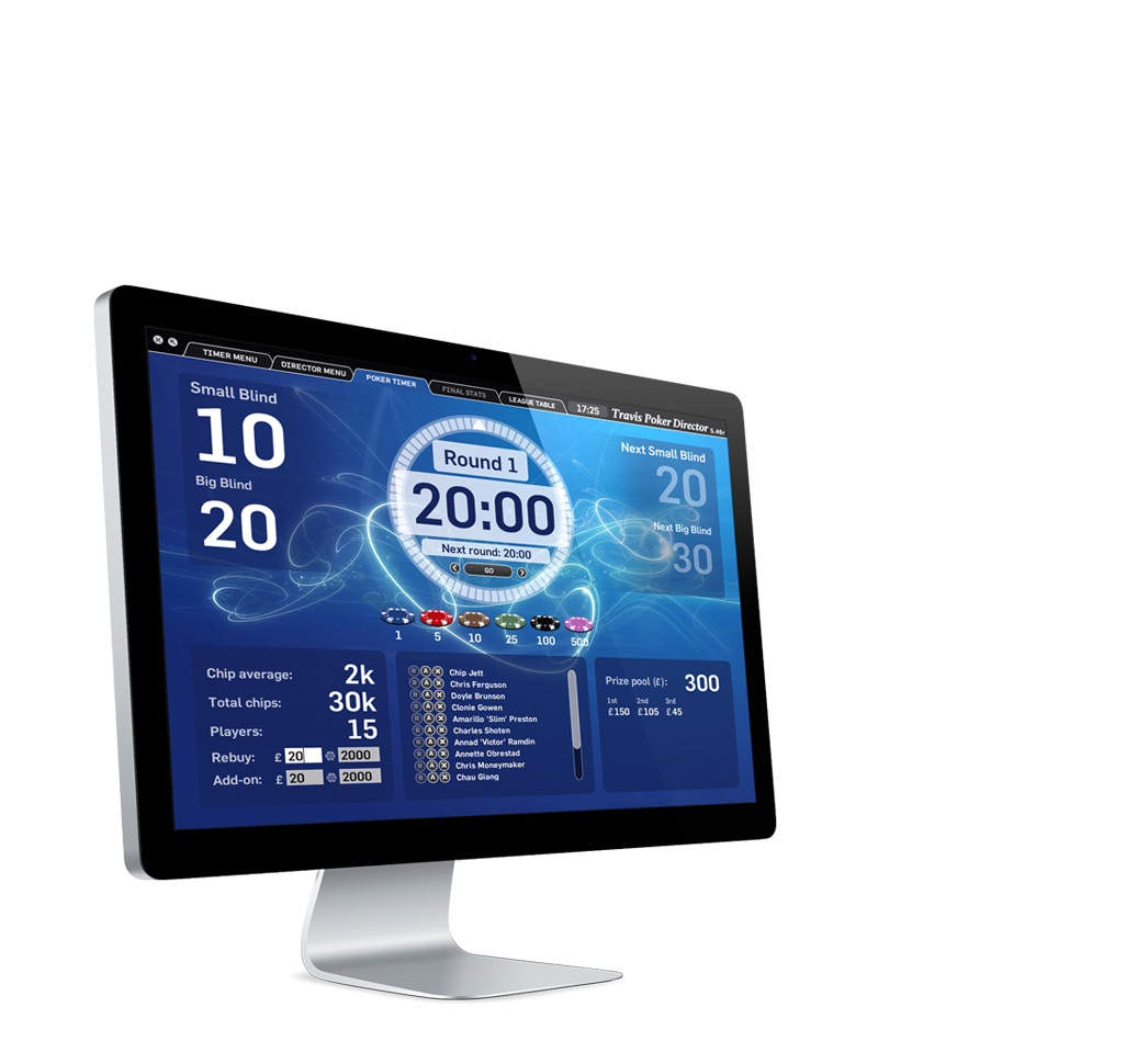 Travis Poker Timer Online Interface